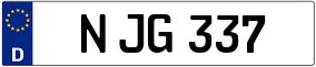 Trailer License Plate
